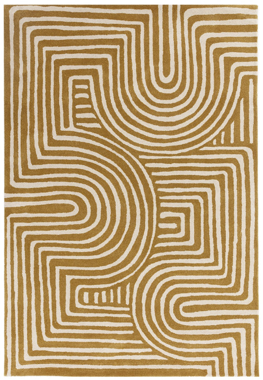 Reef Curve Rug (Ochre)