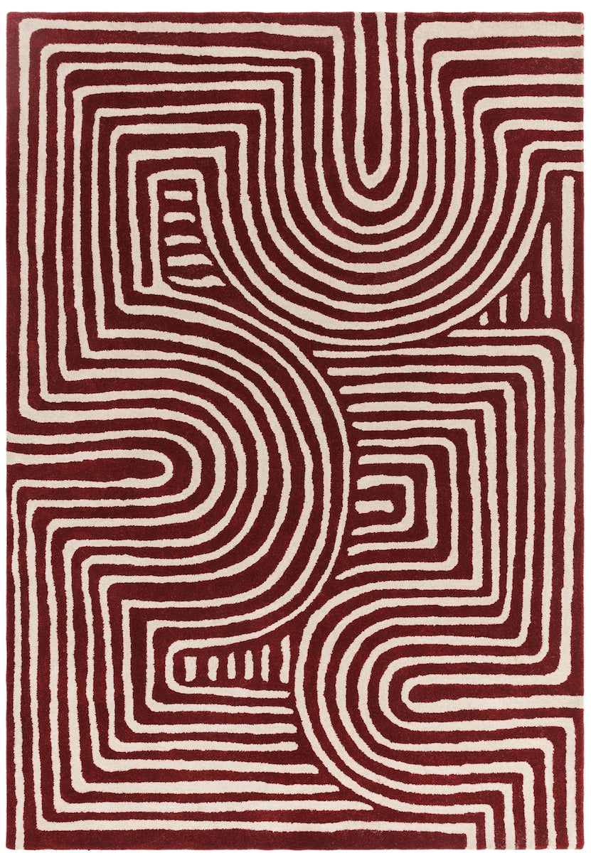 Reef Curve Rug (Plum)