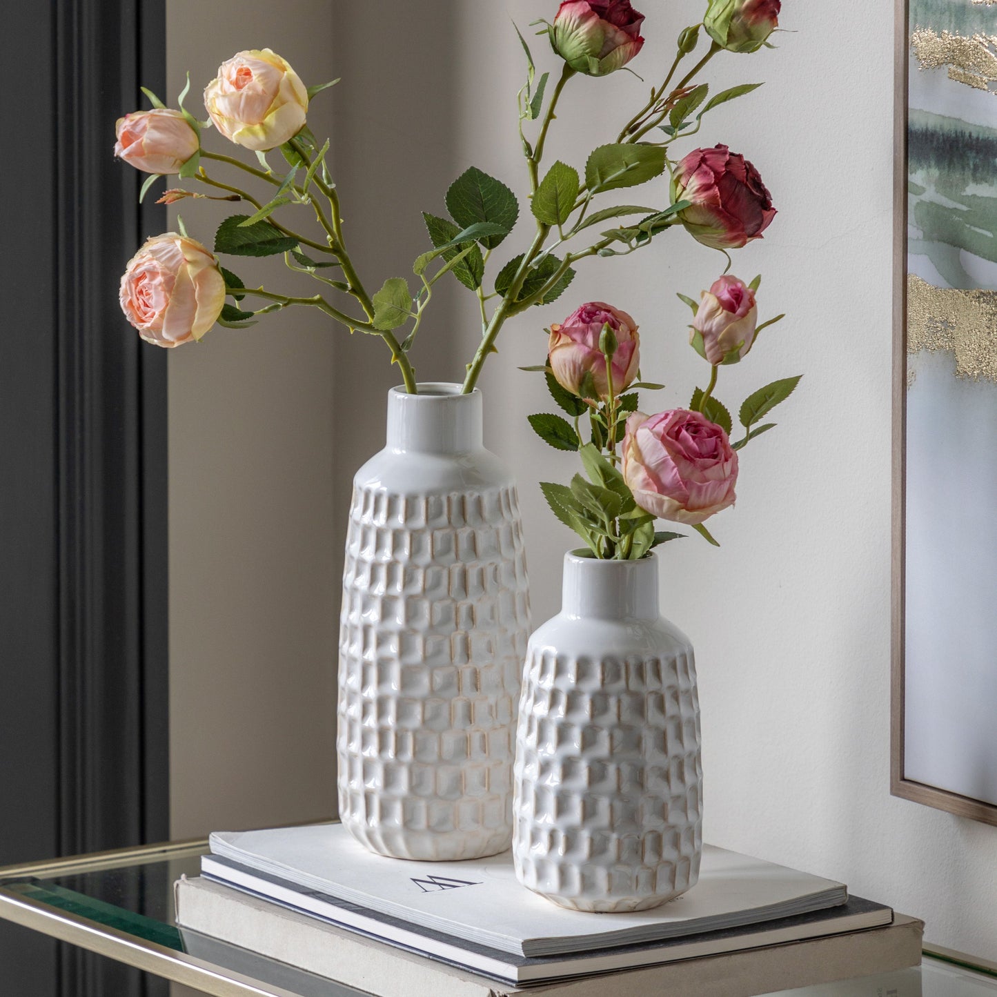 Reno Reactive Glaze Vase (set of 2)