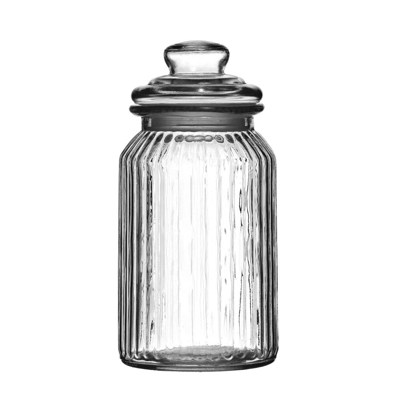 Ribbed Storage Jar