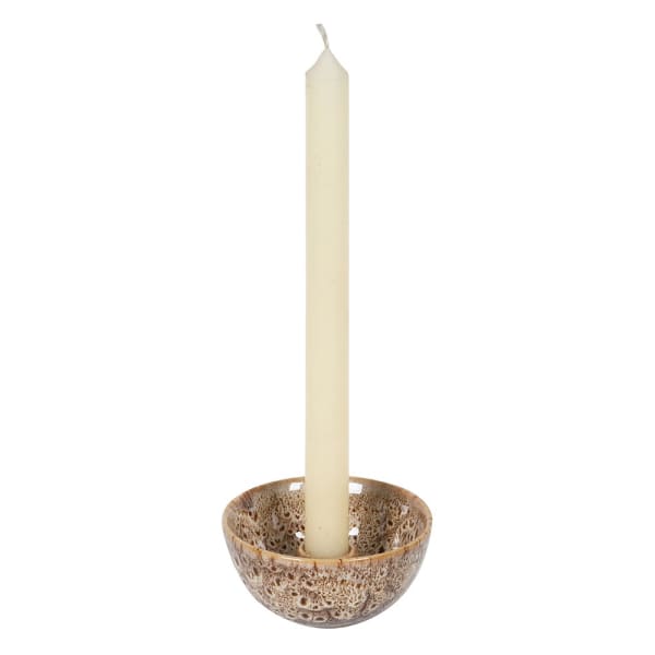 Slip Glaze Candle Holder