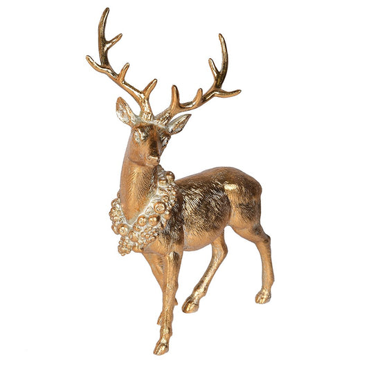 Standing Reindeer with Gold Collar