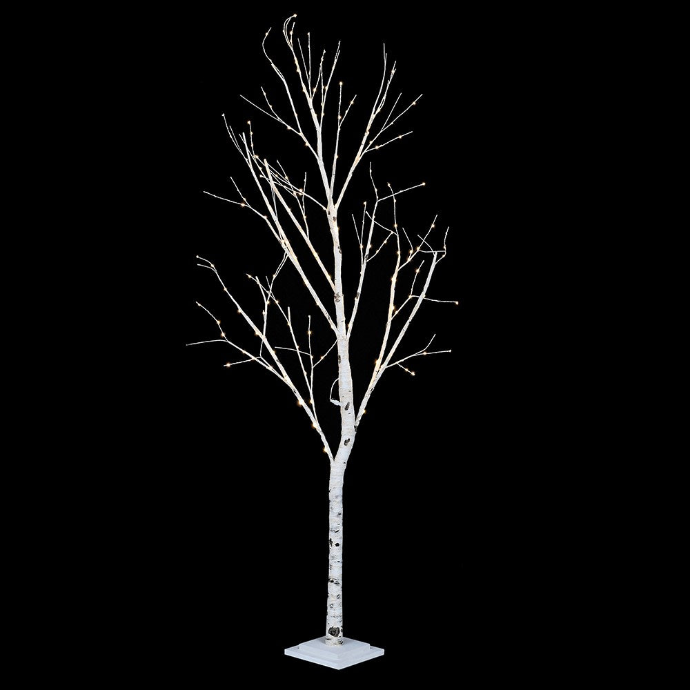 Tall 7ft Silverbirch Lit LED Tree