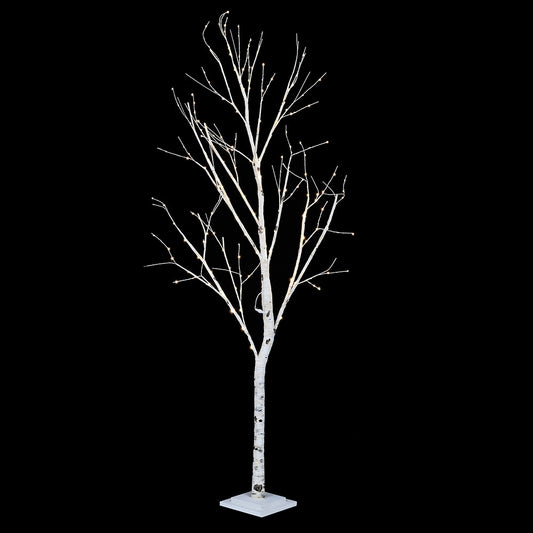 Tall 7ft Silverbirch Lit LED Tree
