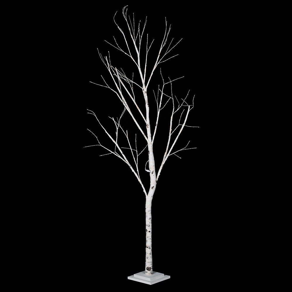 Tall 7ft Silverbirch Lit LED Tree