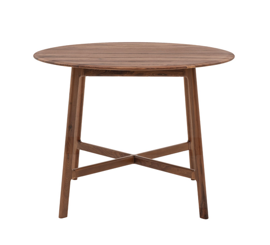 Madrid Round Walnut Dining Table D100