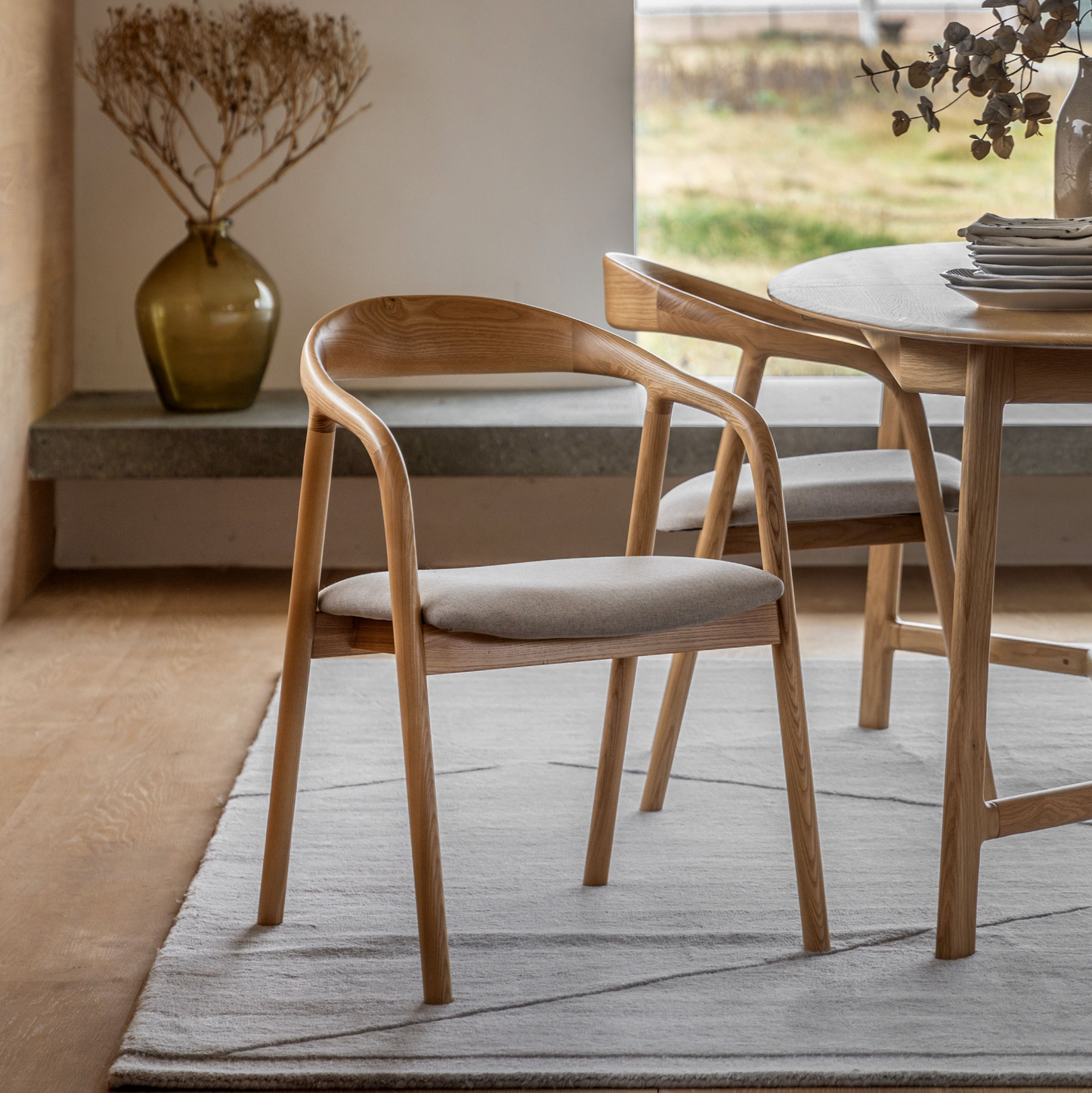 Madrid Dining Chair - Natural (set of 2)
