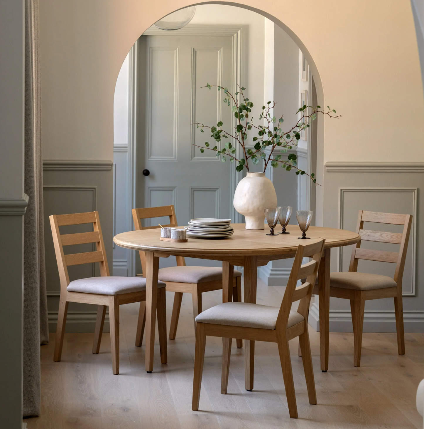 Malvern Round Extending Dining Table