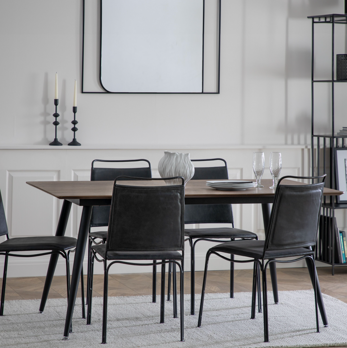 Astley Rectangular Dining Table (Walnut)