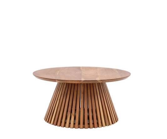 Slatted Coffee Table D80cm