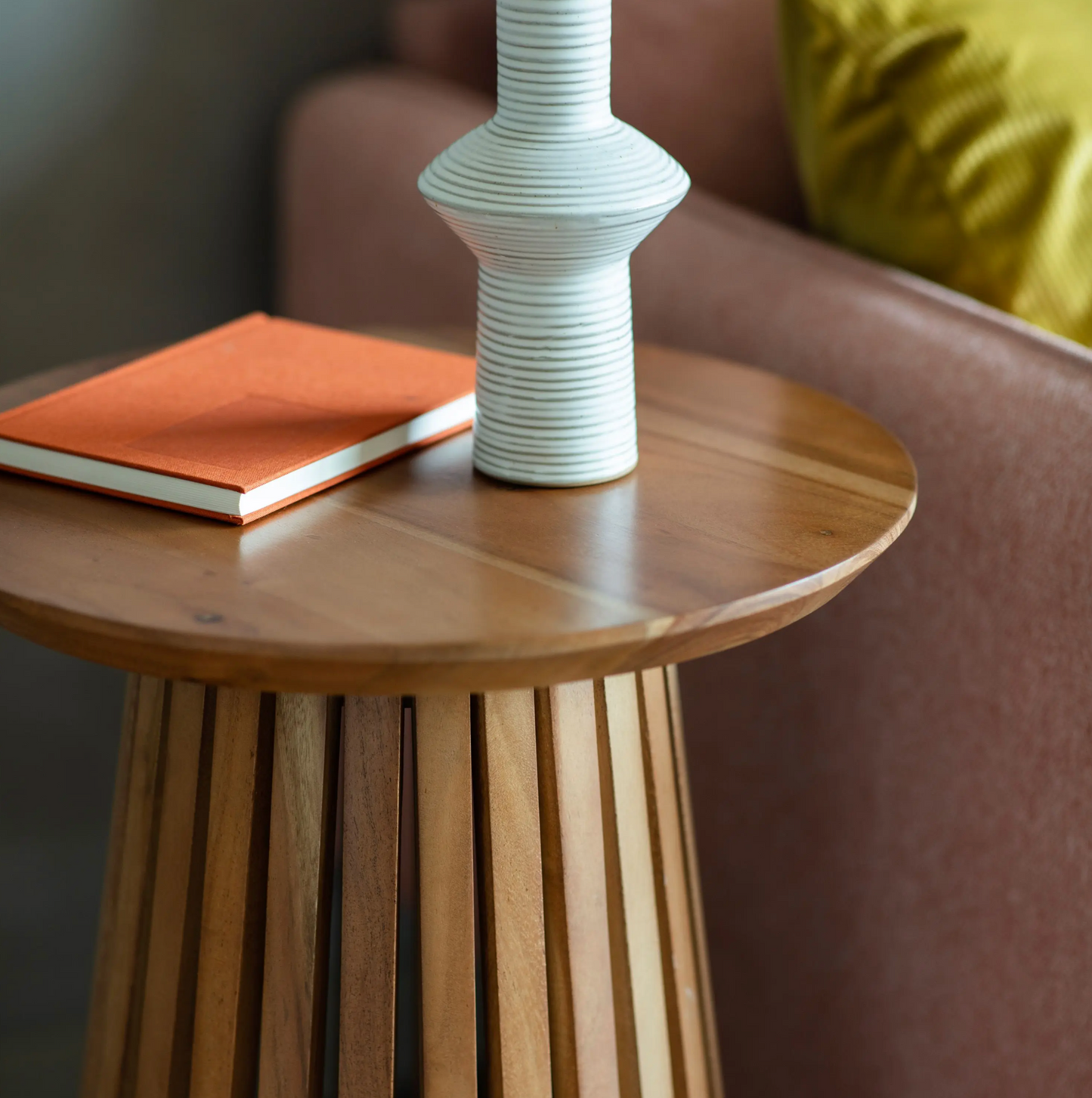 Slatted Side Table