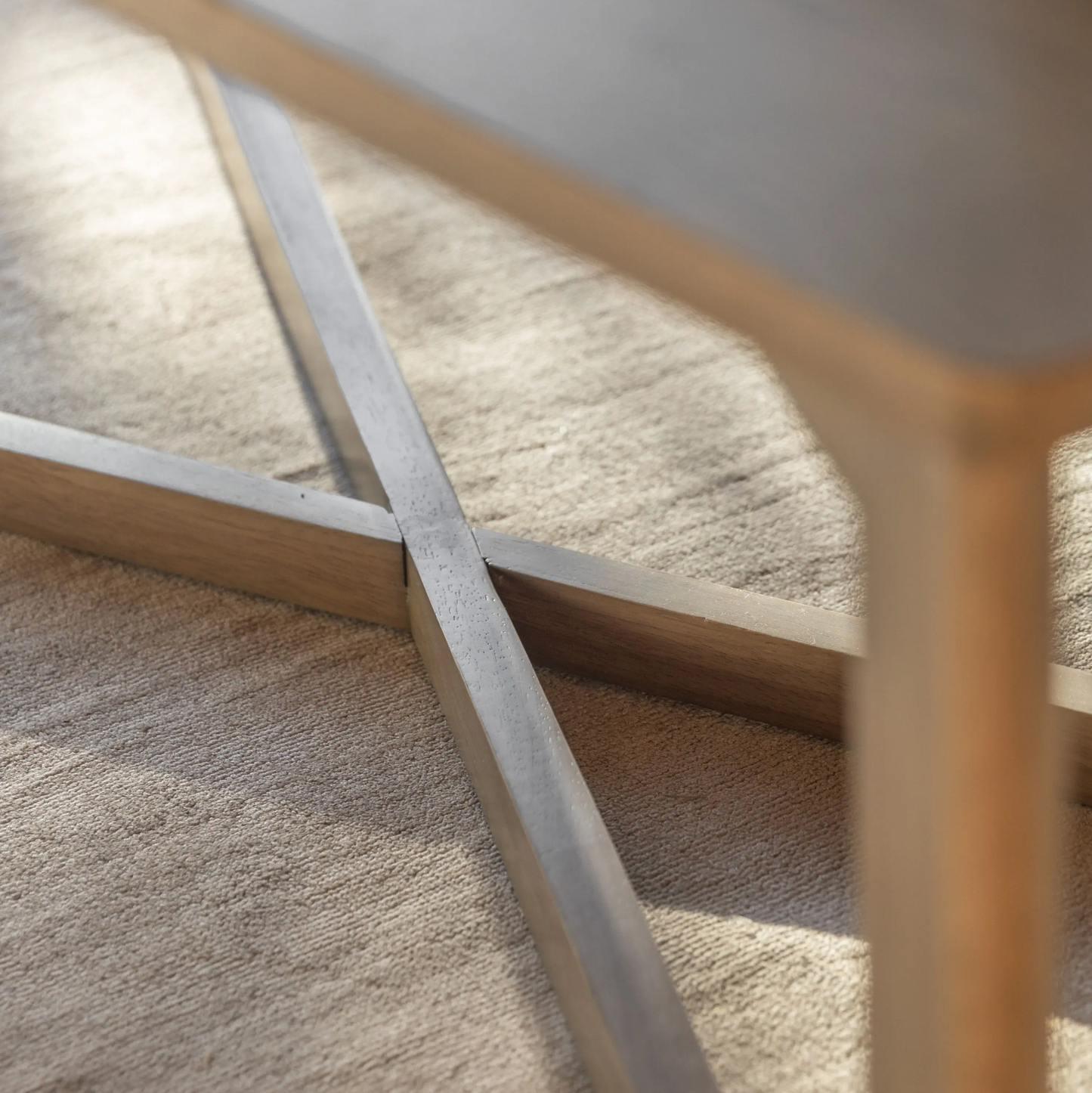 Panelled Coffee Table (Oak) W55/L120cm