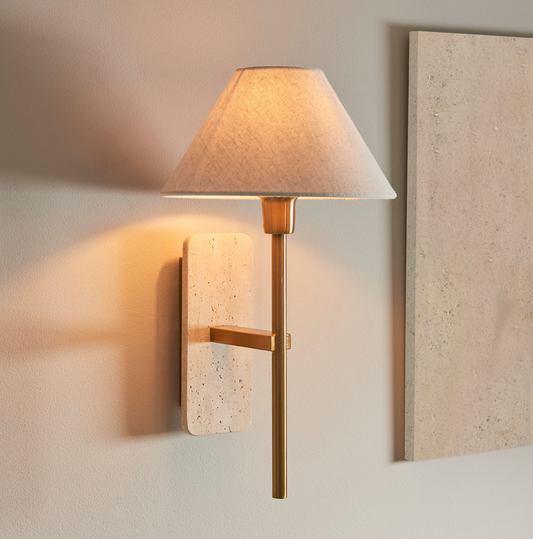 Travertine Wall Light