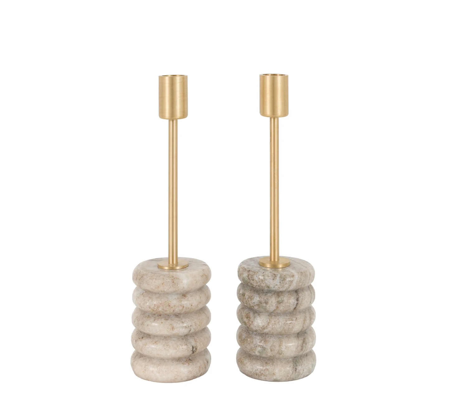Novi Gold & Marble Candle Stick