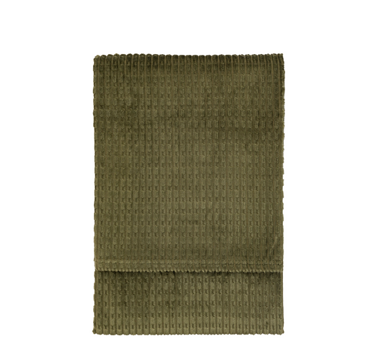 Winson Flannel Throw (Olive)