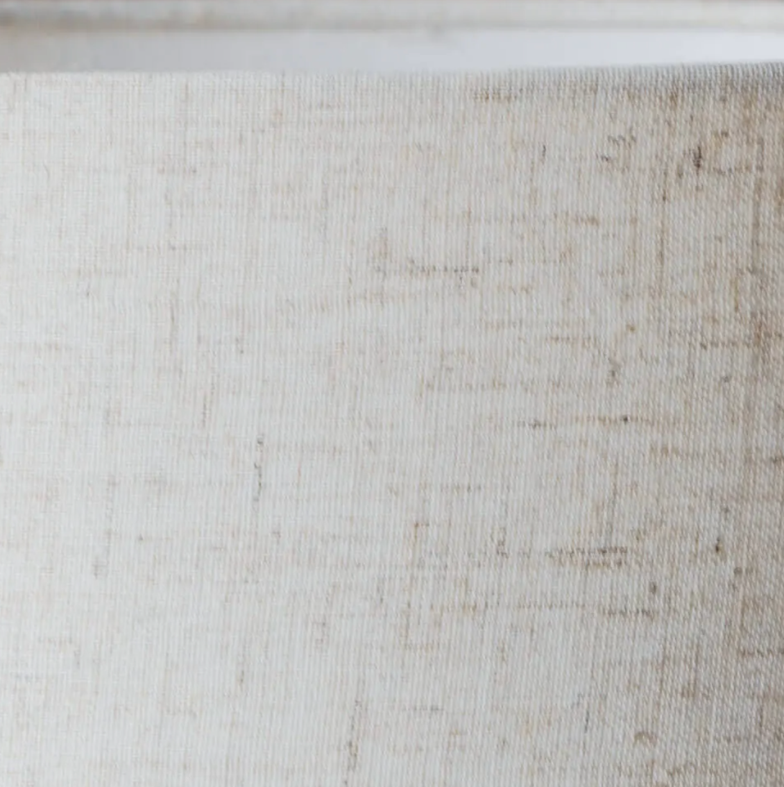 Hexagonal Lamp with Linen Shade