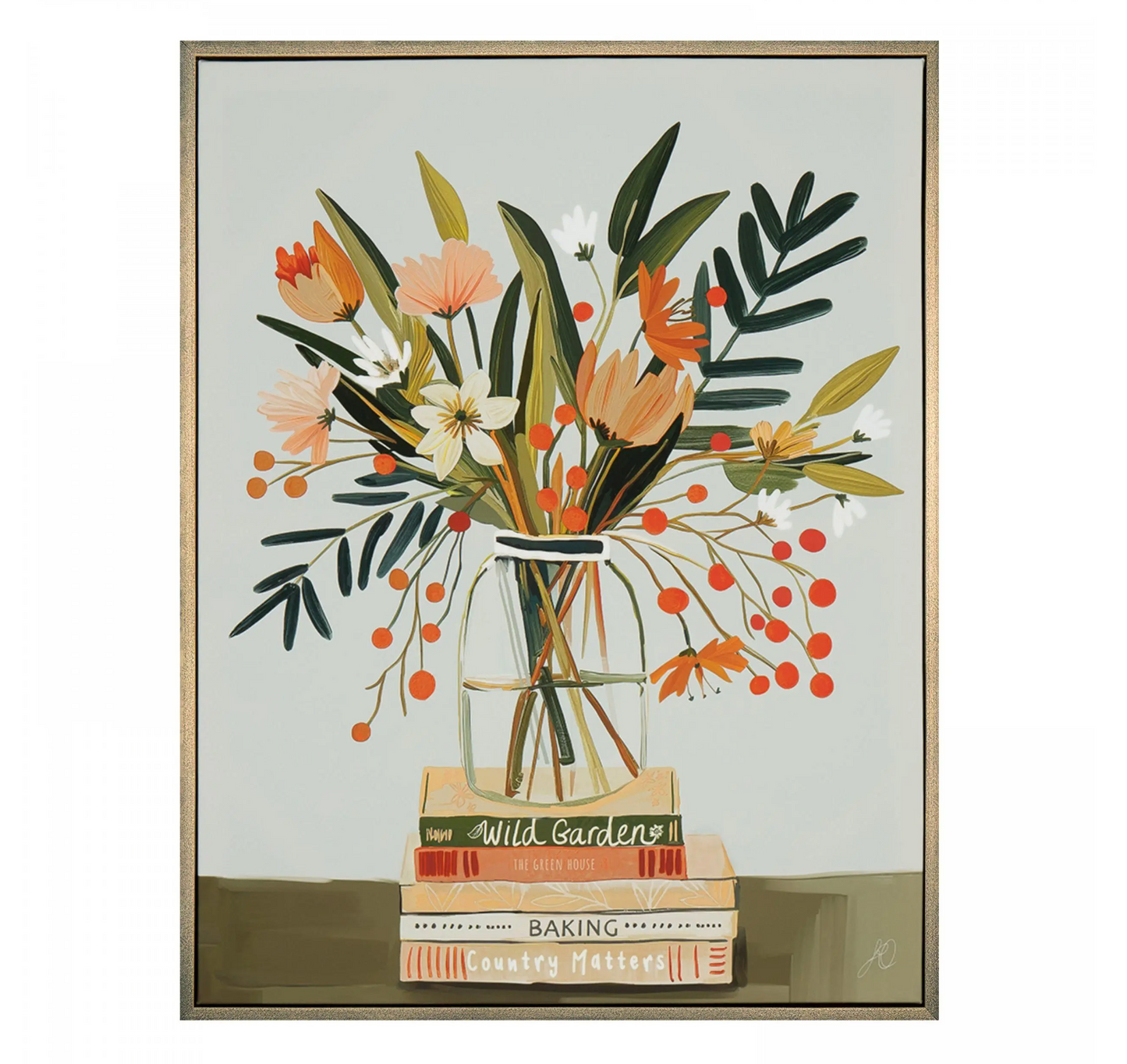 Wild at Heart Framed Canvas (W50.5 x H65.5cm)