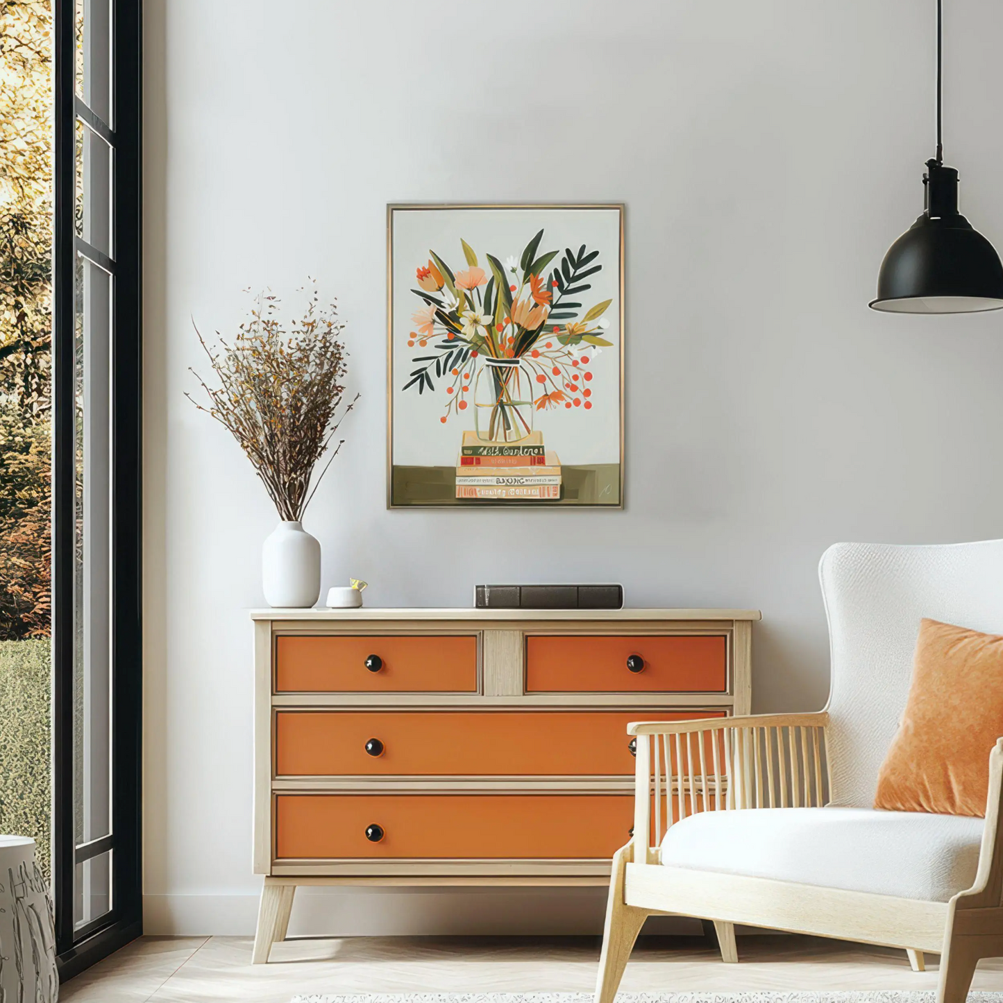 Wild at Heart Framed Canvas (W50.5 x H65.5cm)