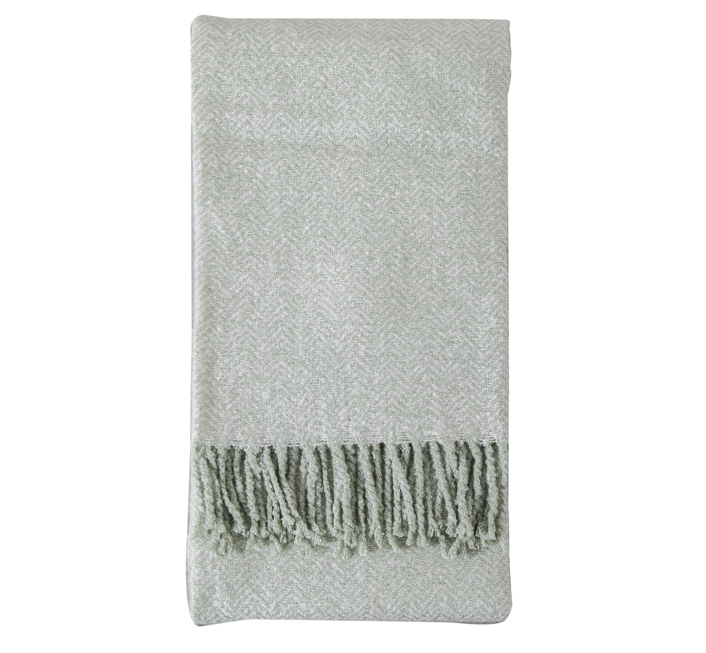 Herringbone Faux Mohair Throw