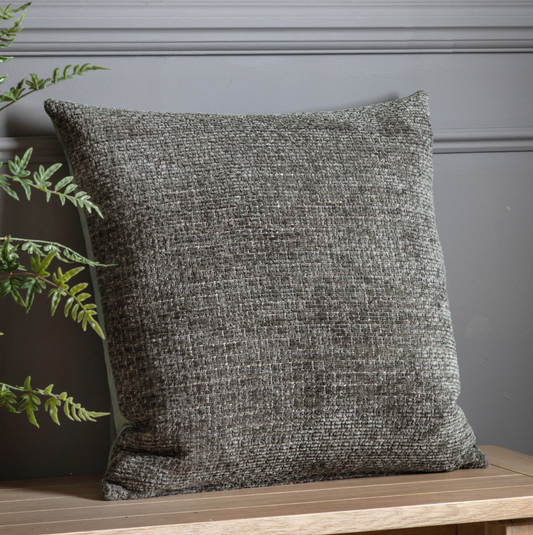 Chenille Olive Cushion 55 x 55cm
