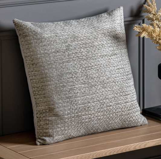 Chenille Taupe Cushion 55 x 55cm