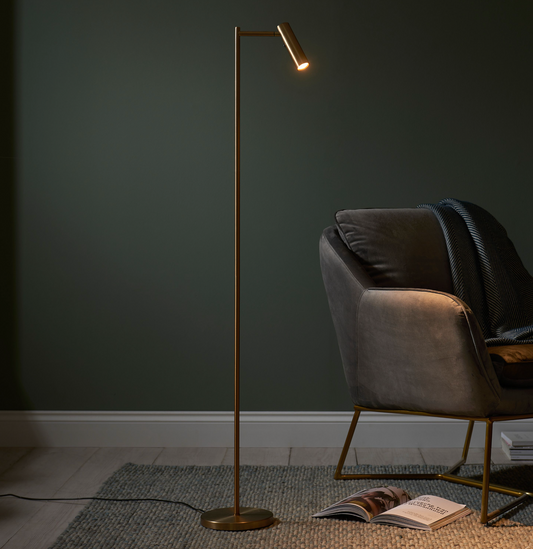 Dedicated Reader Floor Lamp (brass)