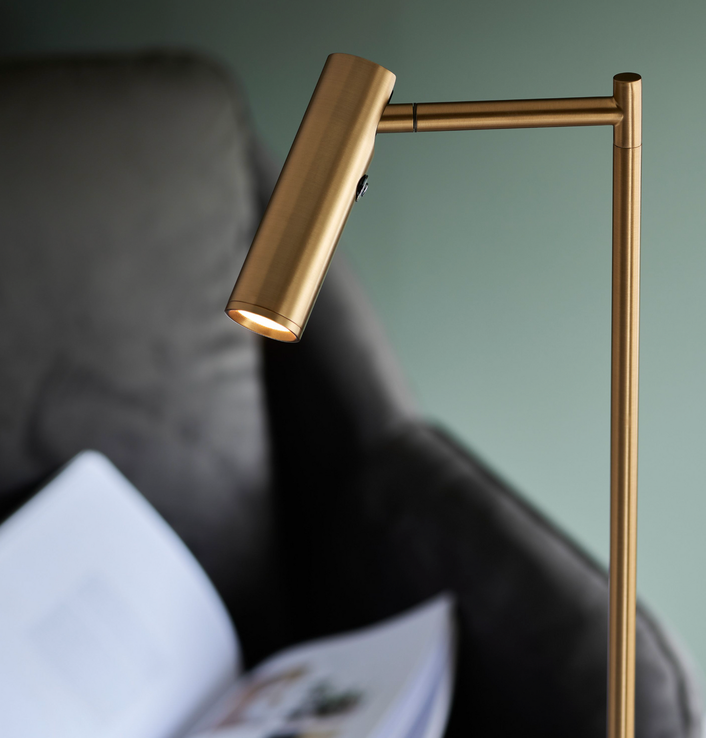 Dedicated Reader Floor Lamp (brass)