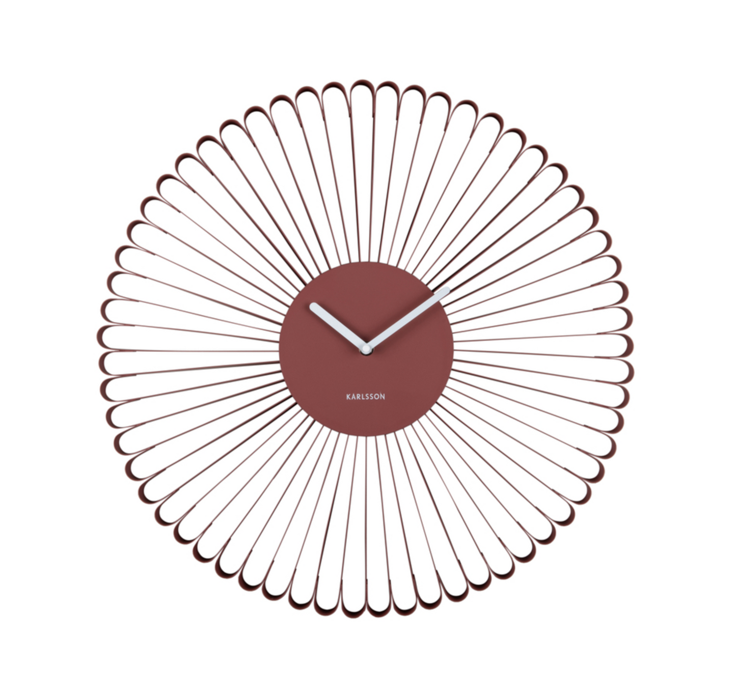Cascara Wall Clock (Red Ochre) D50cm