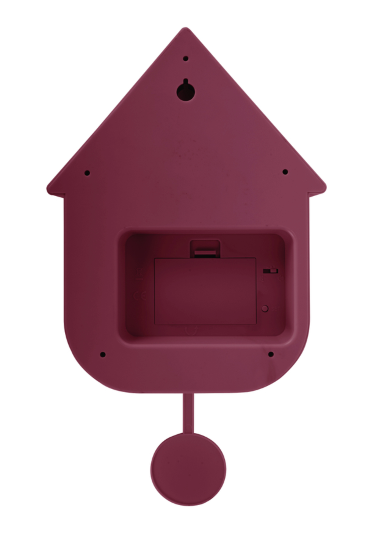 Modern Cuckoo Oro Wall Clock (Dark Mauve)