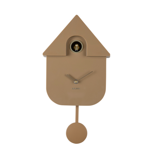 Modern Cuckoo Oro Wall Clock (Mocha Brown)