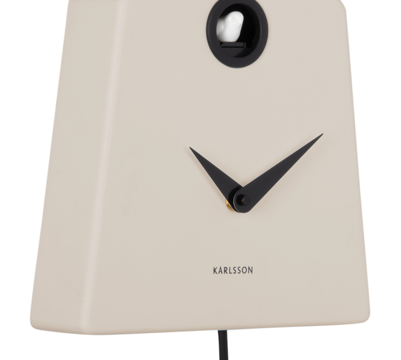 Modern Cuckoo Grafico Wall Clock (Warm Grey)