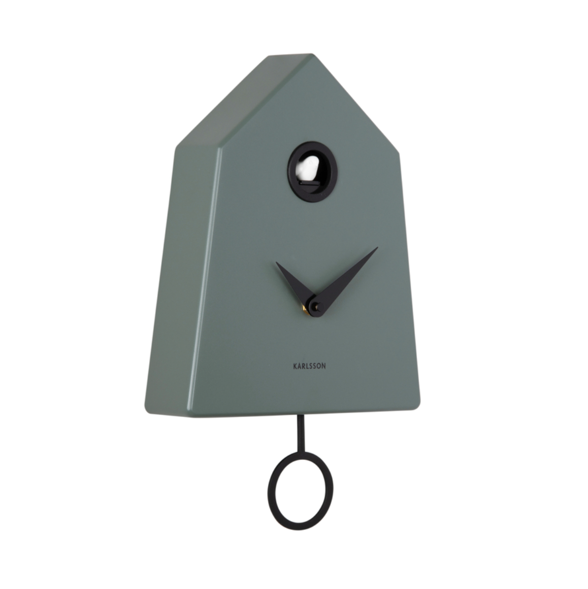 Modern Cuckoo Grafico Wall Clock (Jungle Green)