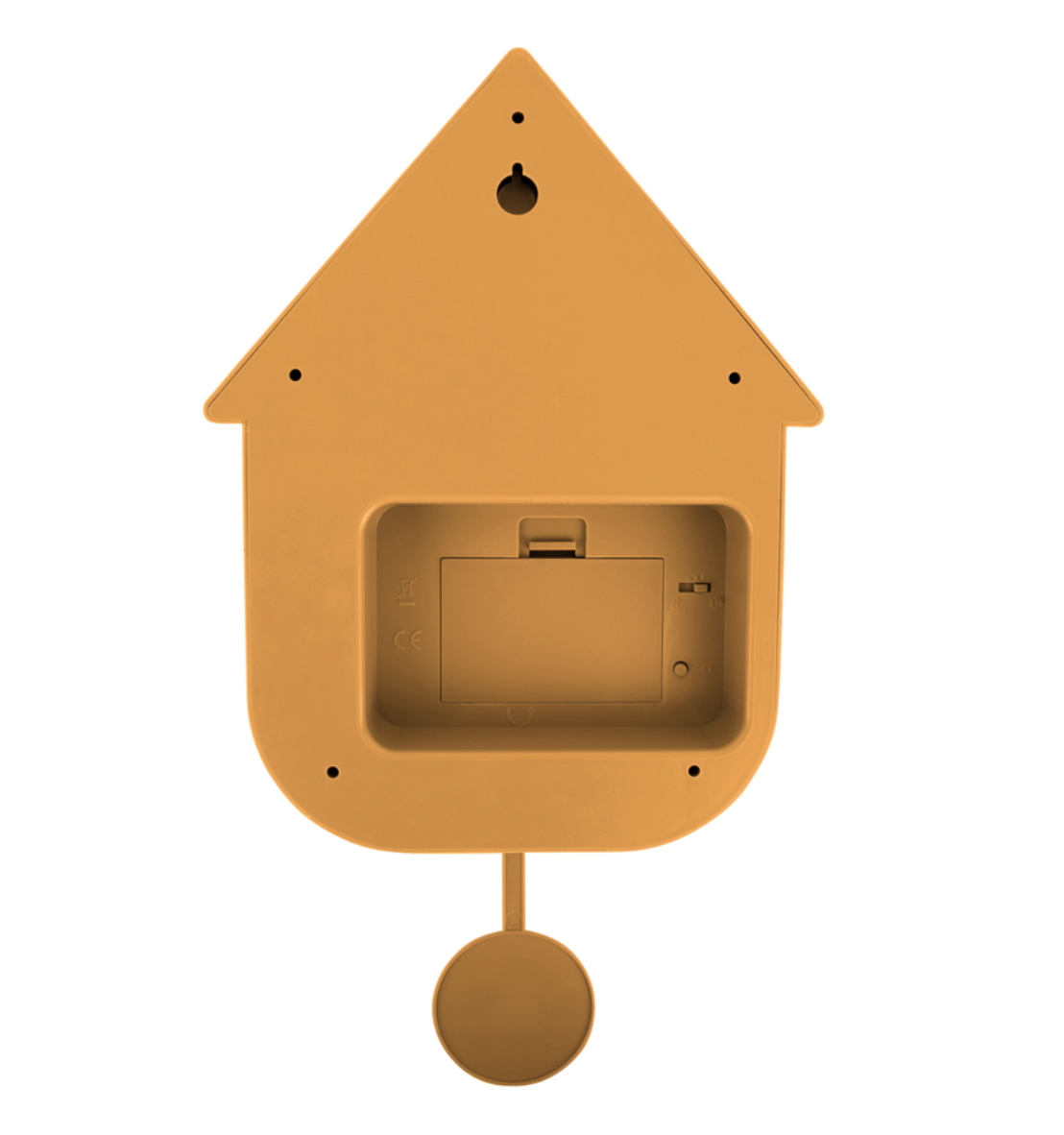 Modern Cuckoo Classic Wall Clock (Ochre)