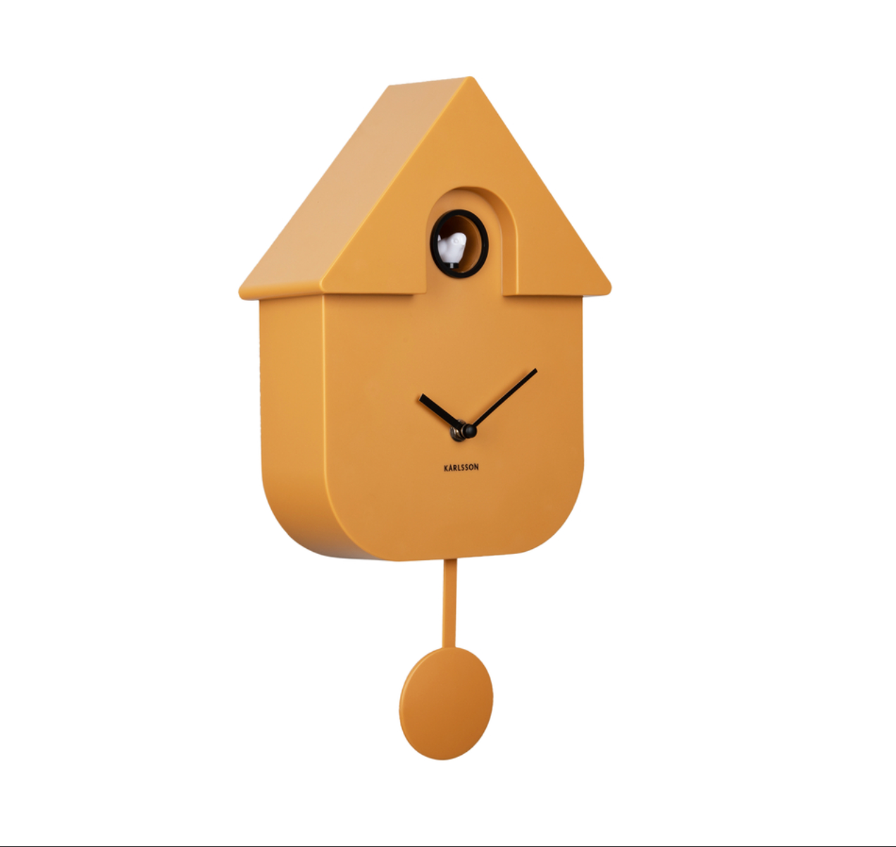 Modern Cuckoo Classic Wall Clock (Ochre)