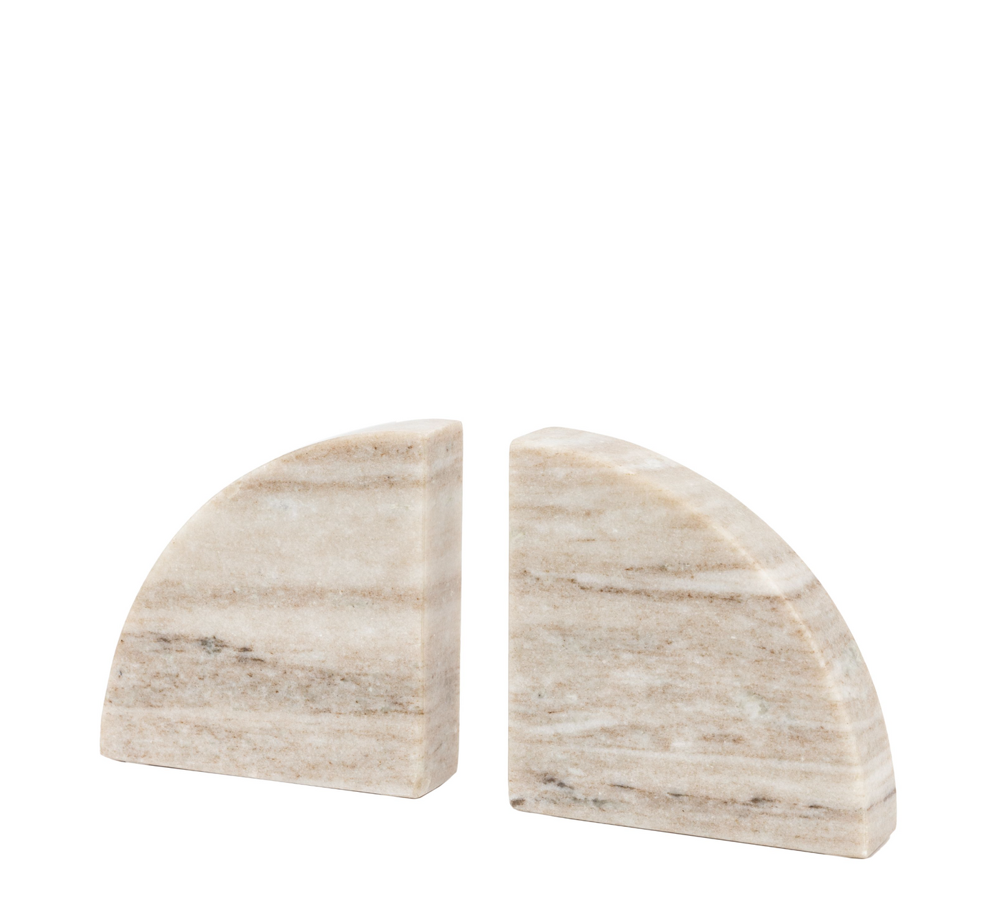 Tamera Marble Bookend in Sandstone (Set of 2)