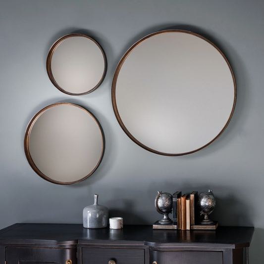 Round Bronze Mirror D61cm