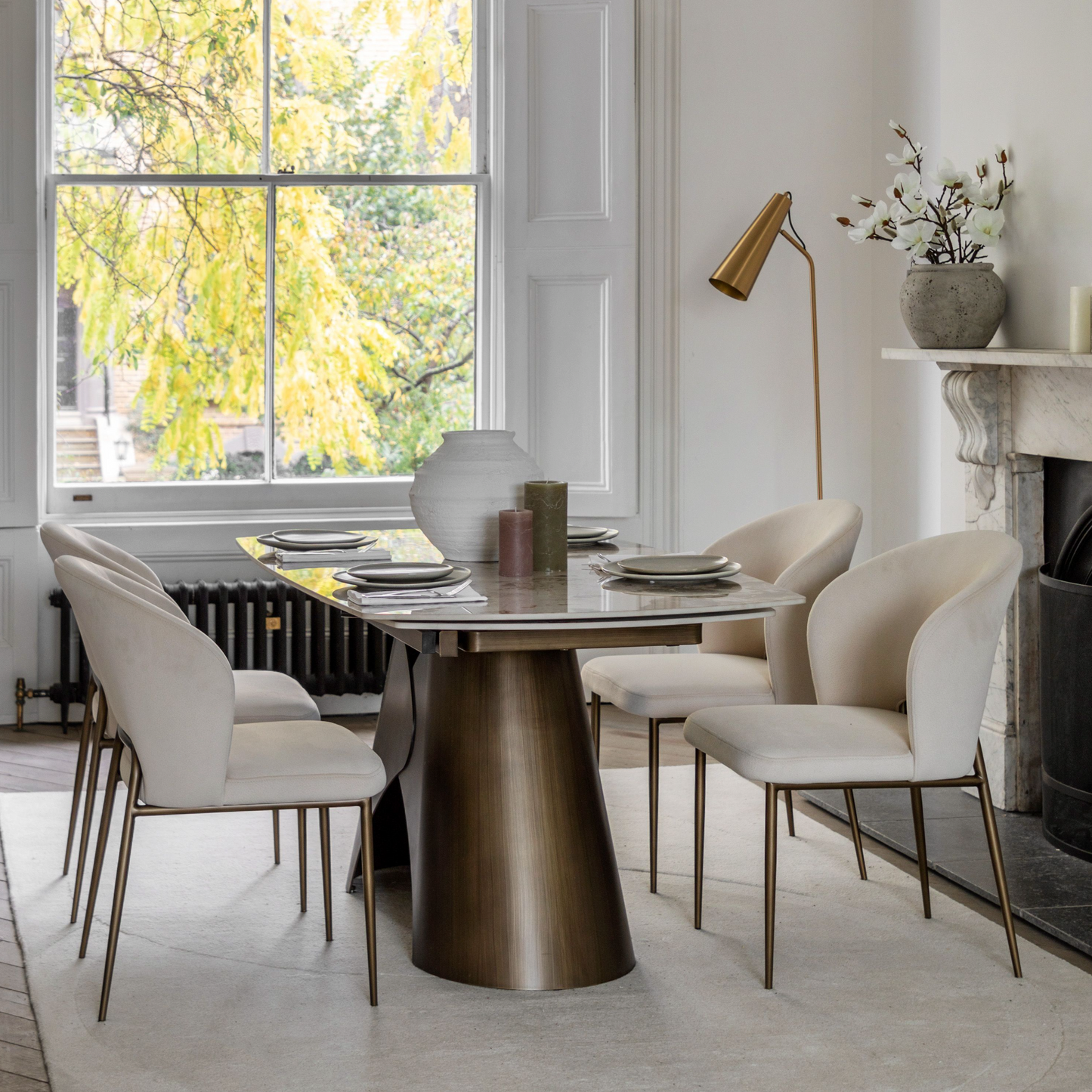 Bresso Ceramic Extendable Dining Table