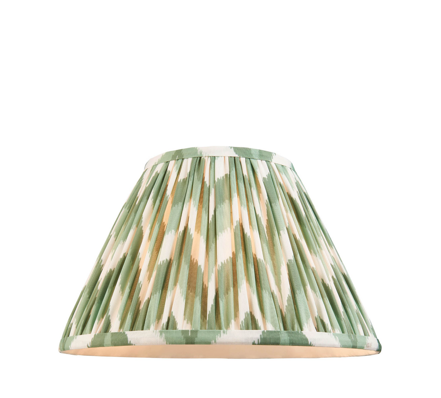 Olive Green Bobble Lamp with Zig Zag Shade