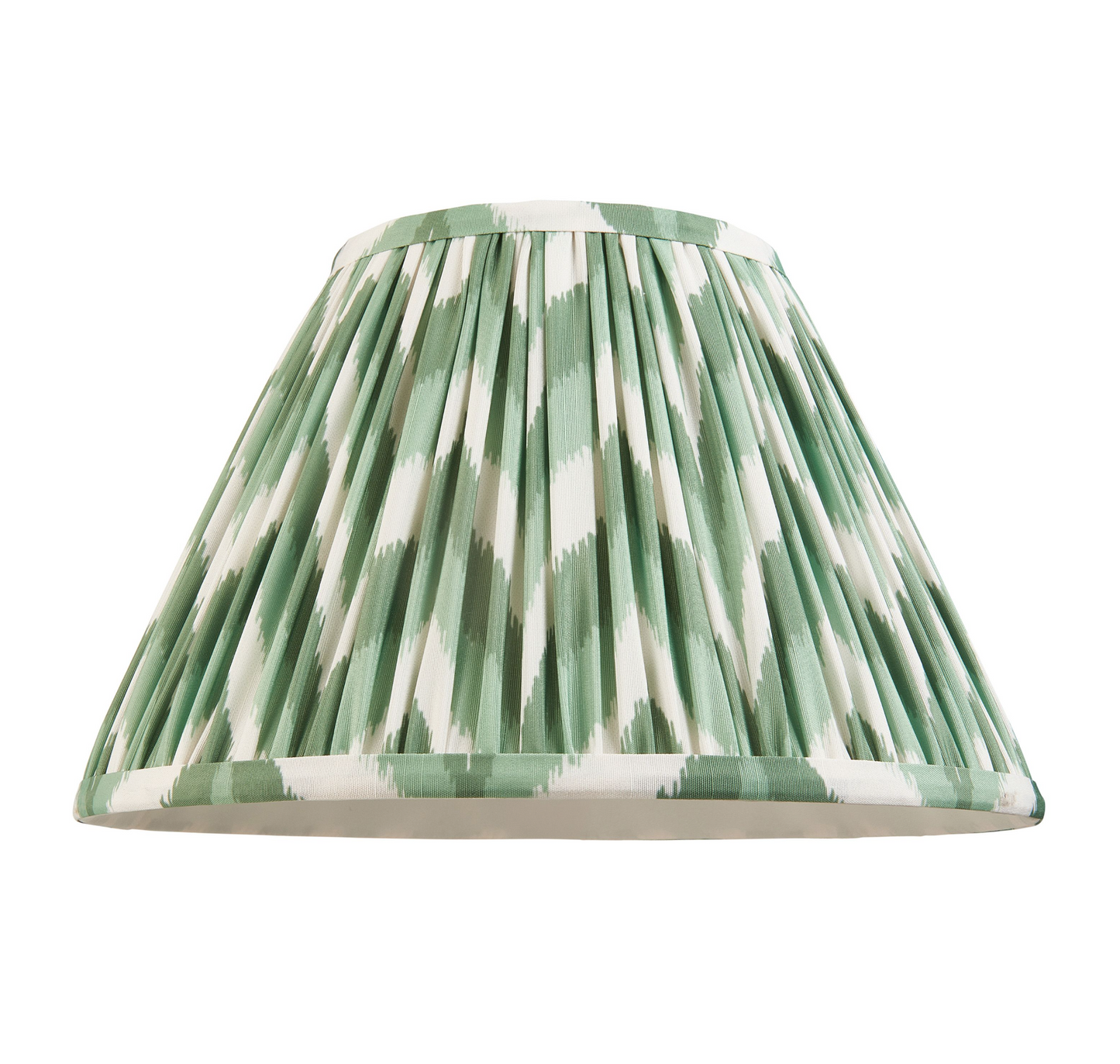Olive Green Bobble Lamp with Zig Zag Shade