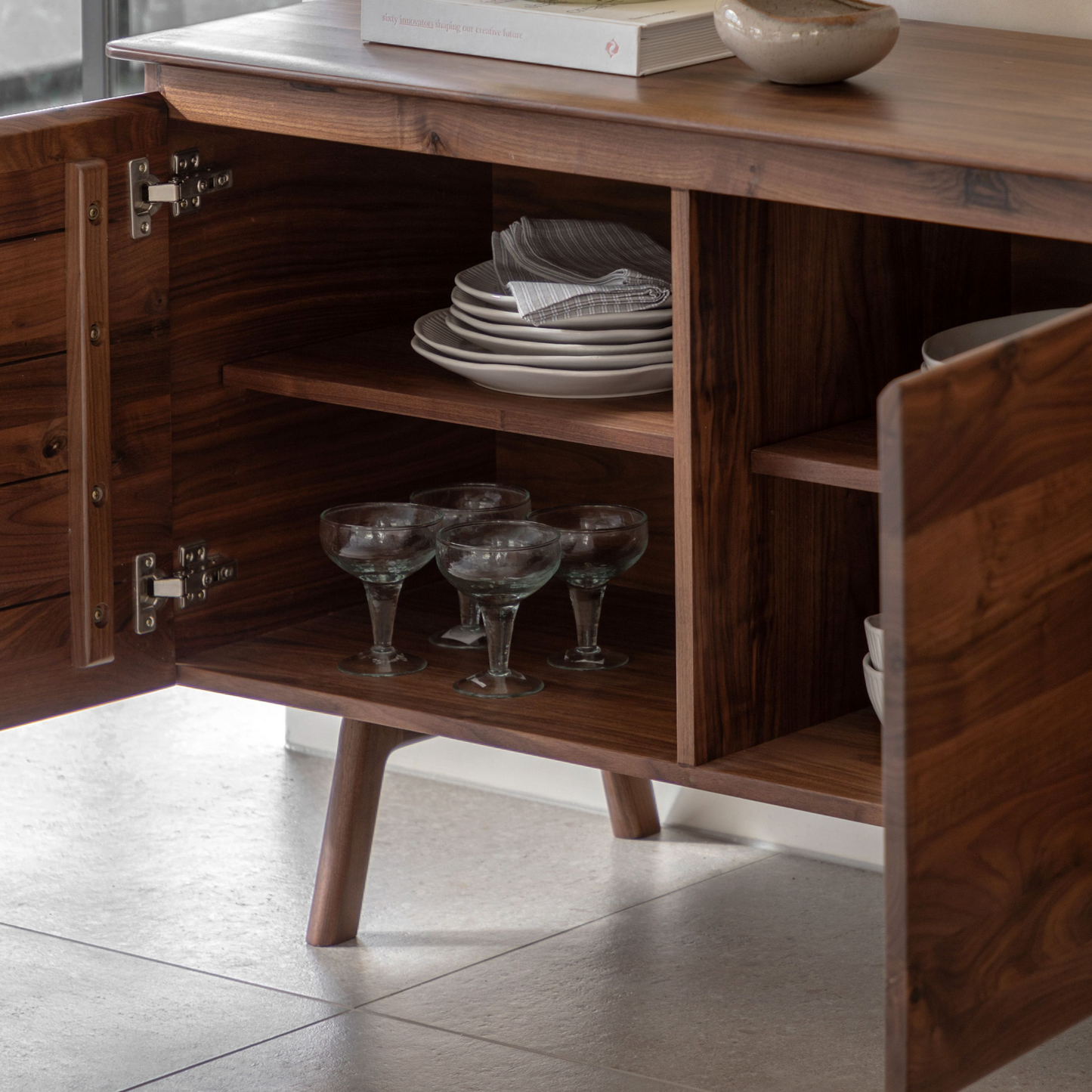 Madrid Sideboard - 2 Door 3 Drawer (walnut)
