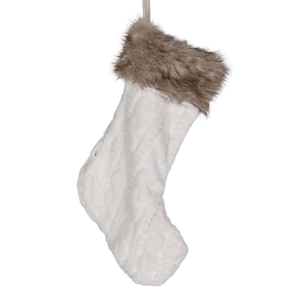 Fur & Knit Christmas Stocking