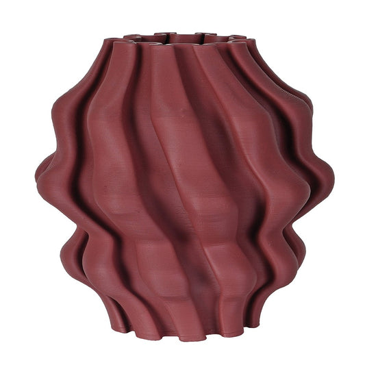 Burgundy 3D Printed Vase (H22cm)