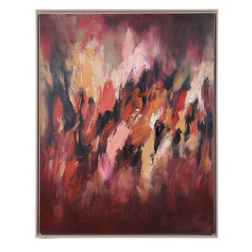 Fanning the Flames - Framed Artwork W102 x H150cm