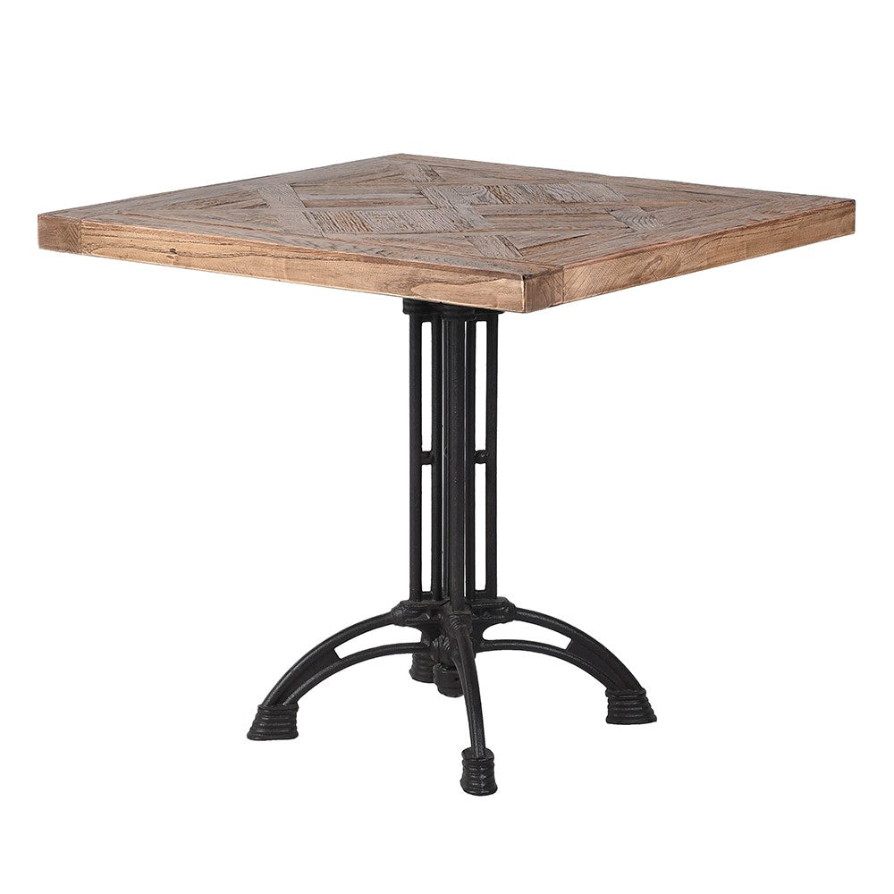 Parquet Bistro Style Square Dining Table