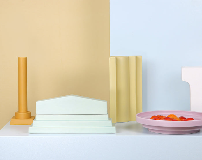 Romina Gris Yellow Column Vase | HKLIVING