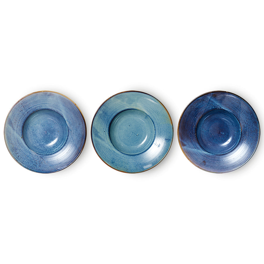 Chef ceramics: pasta plate (Rustic Blue)