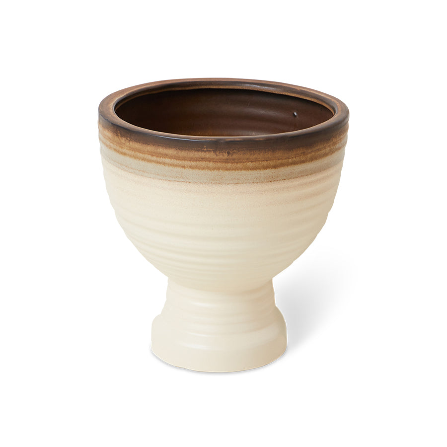Stoneware Plant Pot (Vanilla) D36cm