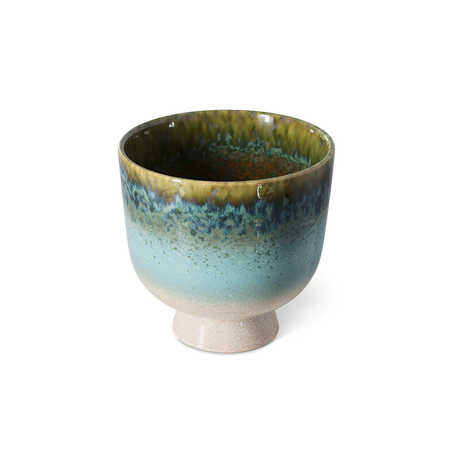 Retro Plant Pot (Lagoon) D20.5cm