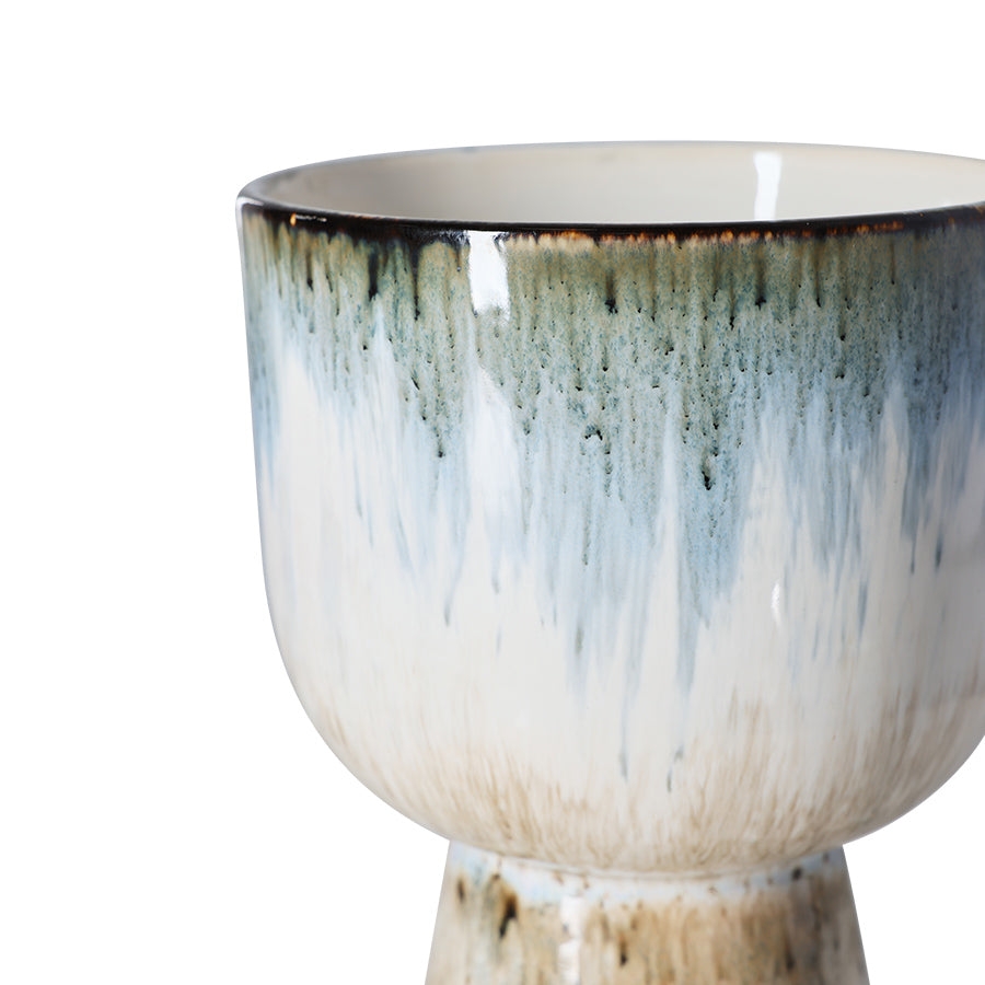 Retro Plant Pot (Glacier) D16.5cm
