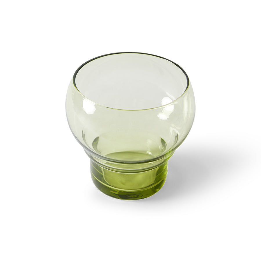 70s glassware: bulb glasses in Mint Green (Set of 4)